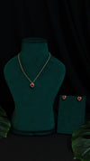 Ruby Doobie Doo Heart Pendant and Earring