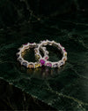Scalloped Halo Rainbow Eternity Band (Pastel)